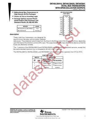 SN74AS641DWR datasheet  